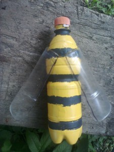 Весёлые пчёлки из пластиковых бутылок своими руками